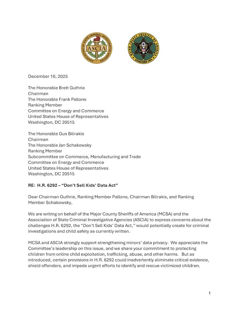 (12/10/25): MCSA & ASCIA Letter on H.R. 6292 – Kids Data Privacy