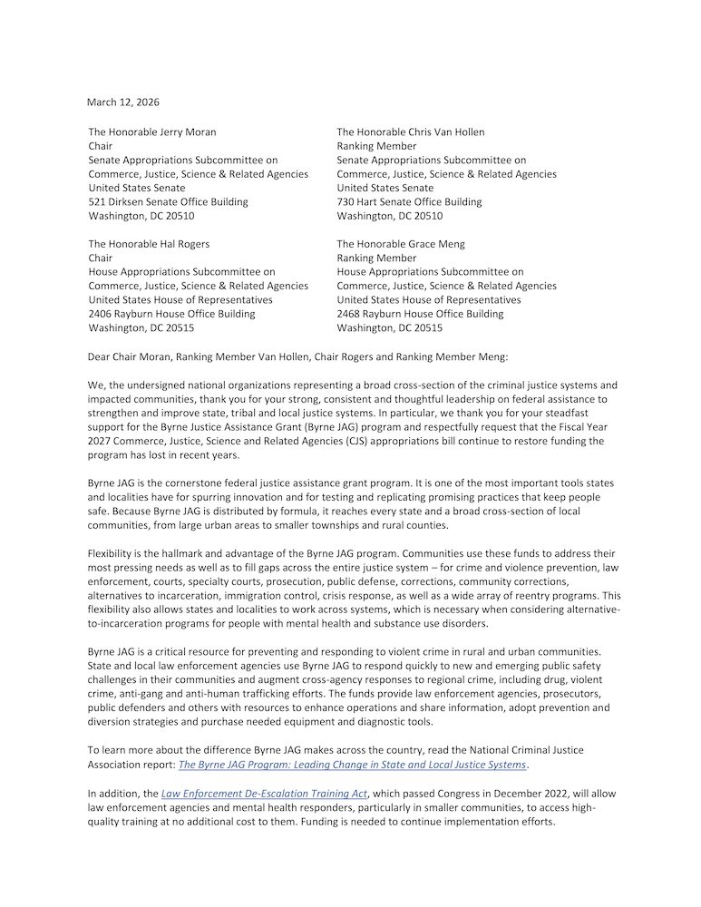 (03/12/26): FY27 Byrne JAG Stakeholder Support Letter