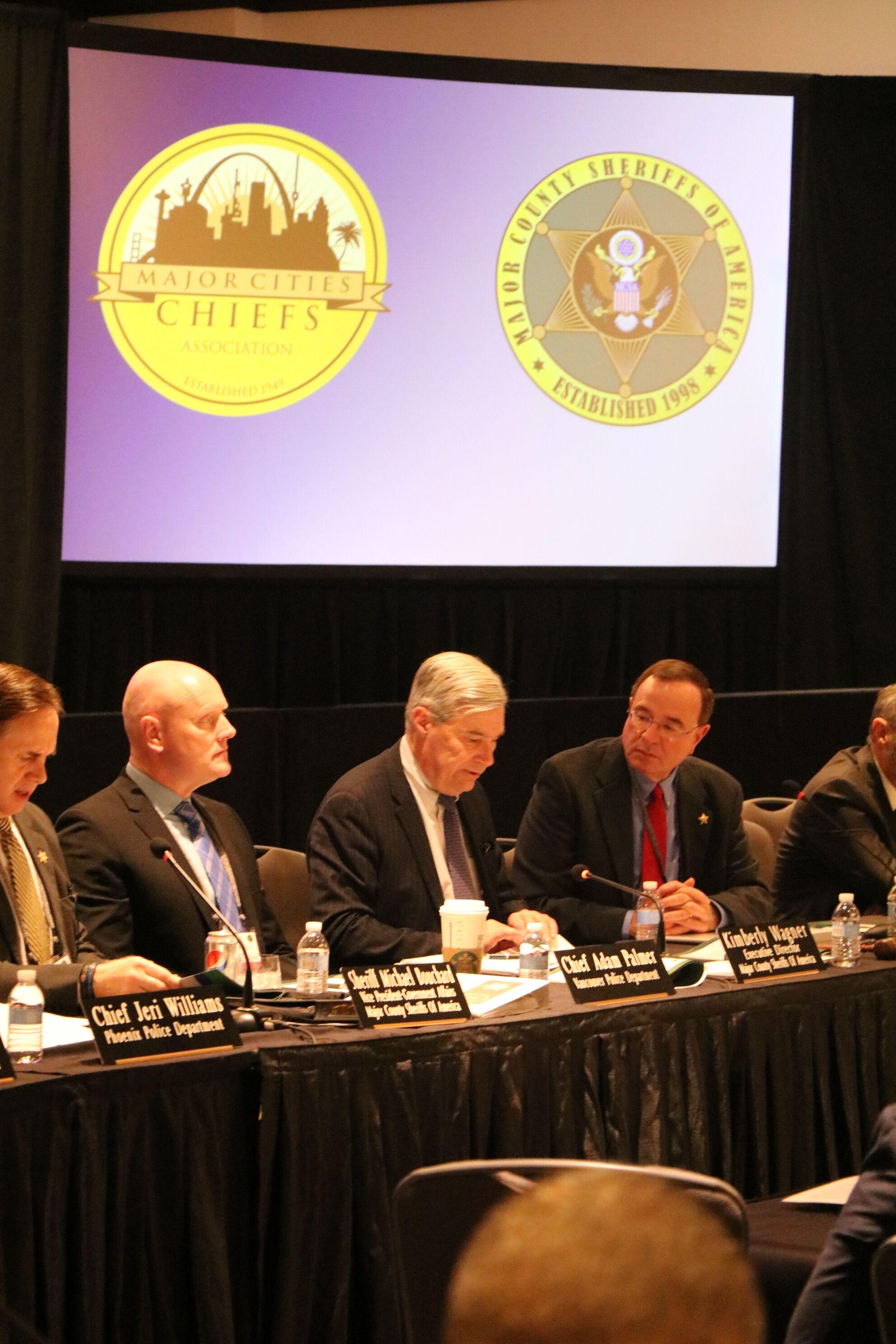 United State Senator Sheldon Whitehouse (D-RI) is shown presenting to the joint membership.